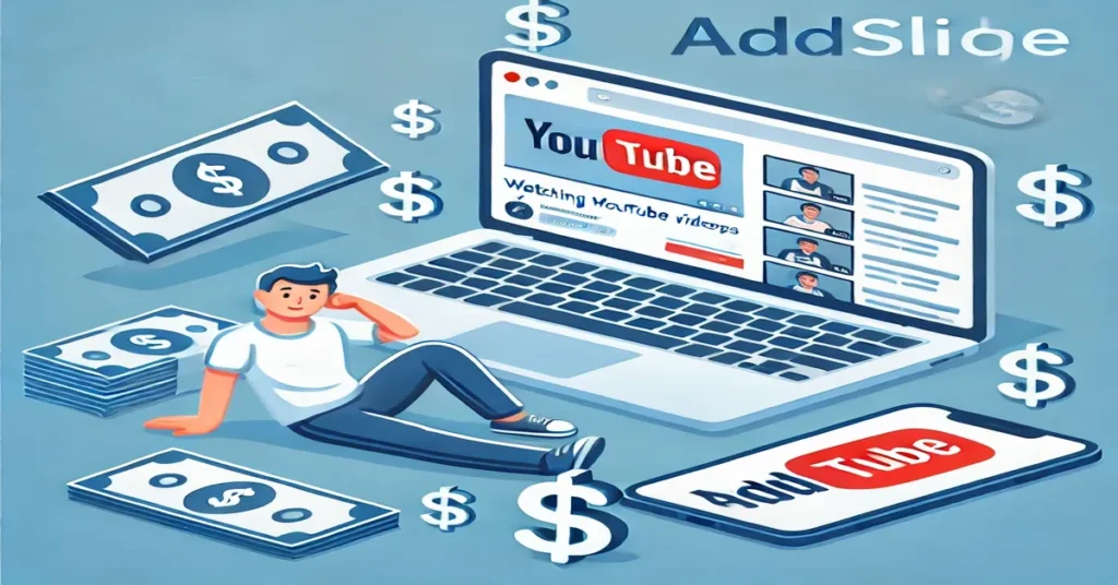 addslice com earn money watching youtube videos