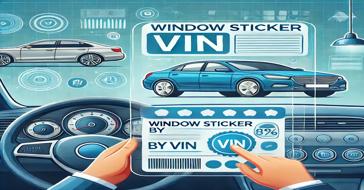 window sticker by vin