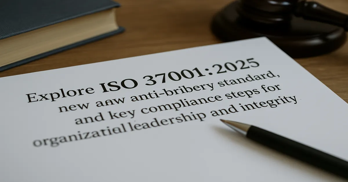 ISO 37001:2025